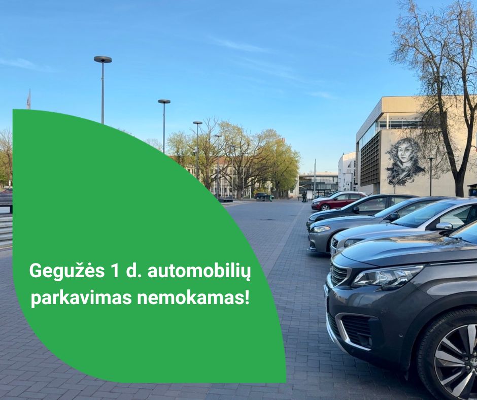 Read more about the article Nemokamas parkavimas gegužės 1 d.